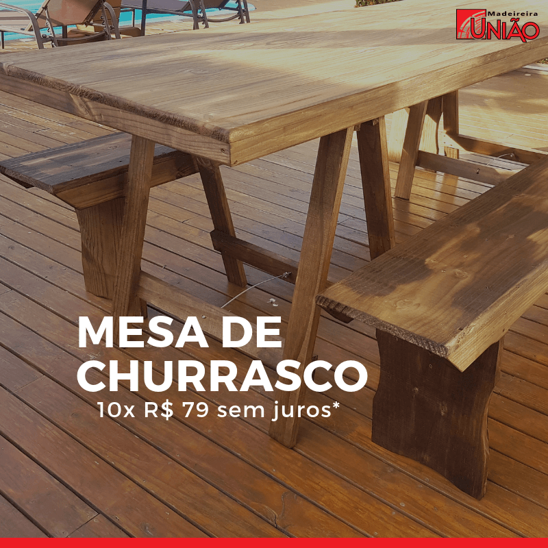 Promoção Mesa de Churrasco válida só em Abril