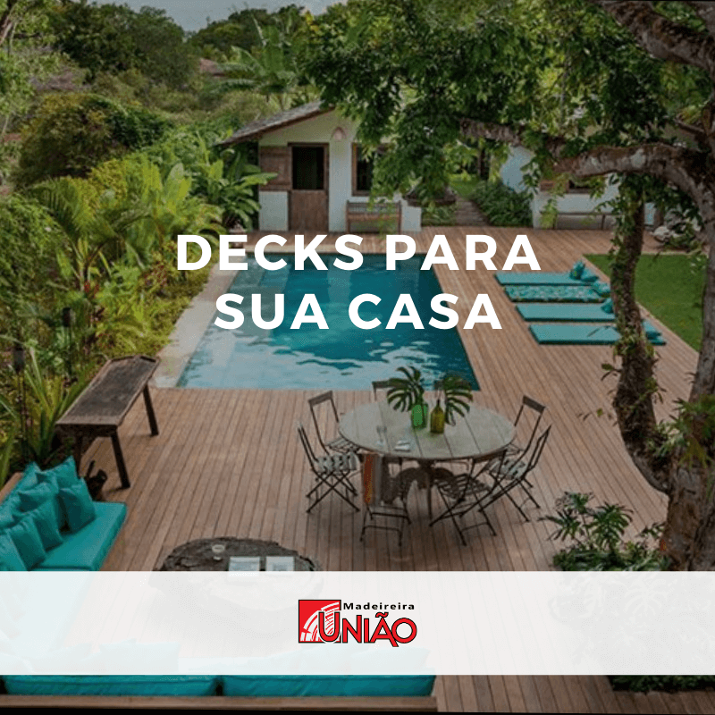 Decks de madeira para ambientes externos