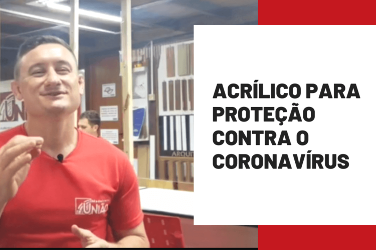 Proteção de acrílico em tempos de coronavírus