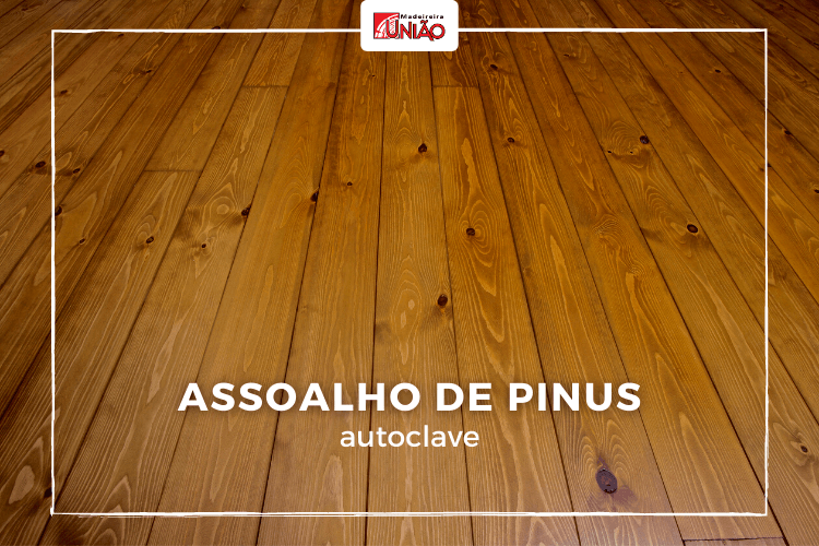 Assoalho de Pinus autoclave