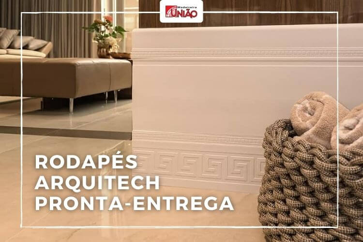 Rodapés Arquitech a pronta-entrega para a sua obra